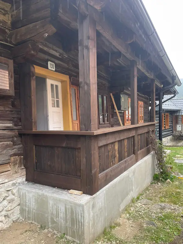 Krytá veranda drevenice